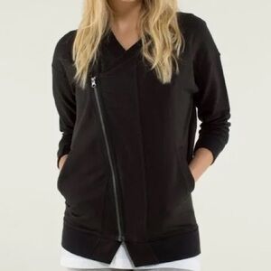 Lululemon Mula Wrap Asymmetrical Zip Jacket Size 4